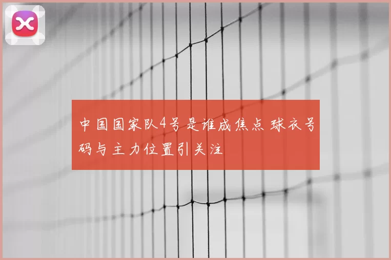 中国国家队4号是谁成焦点 球衣号码与主力位置引关注